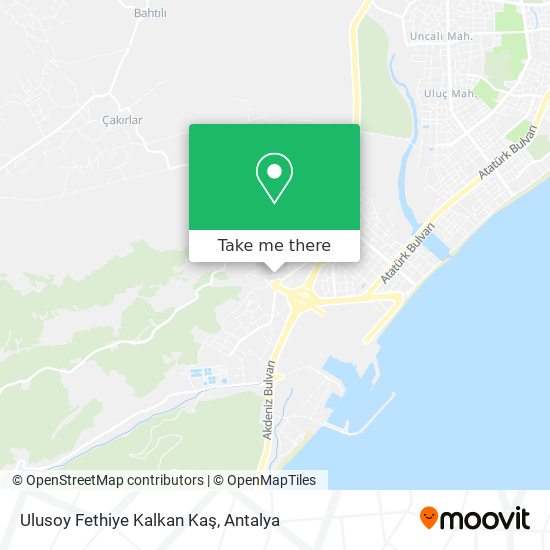 Ulusoy Fethiye Kalkan Kaş map