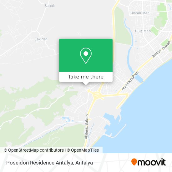 Poseidon Residence Antalya map