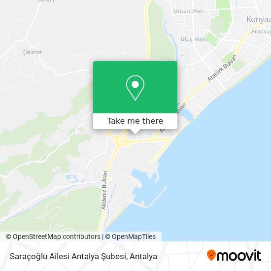 Saraçoğlu Ailesi Antalya Şubesi map