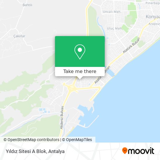 Yıldız Sitesi A Blok map