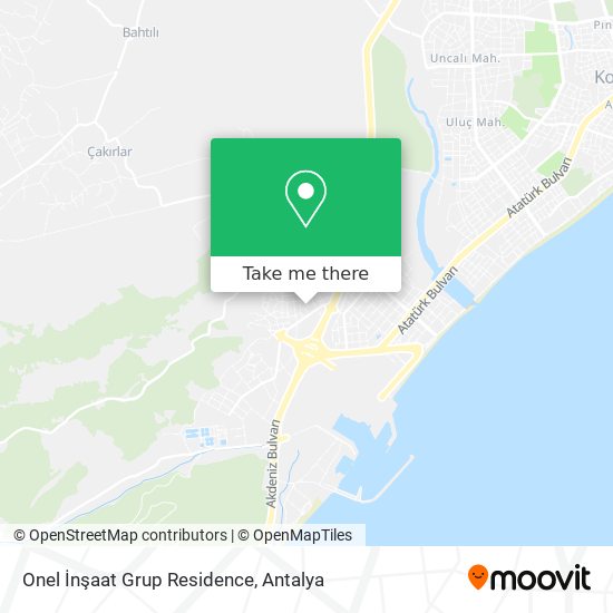 Onel İnşaat Grup Residence map