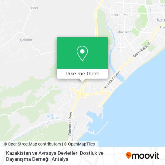 Kazakistan ve Avrasya Devletleri Dostluk ve Dayanışma Derneği map