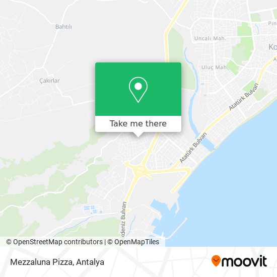 Mezzaluna Pizza map