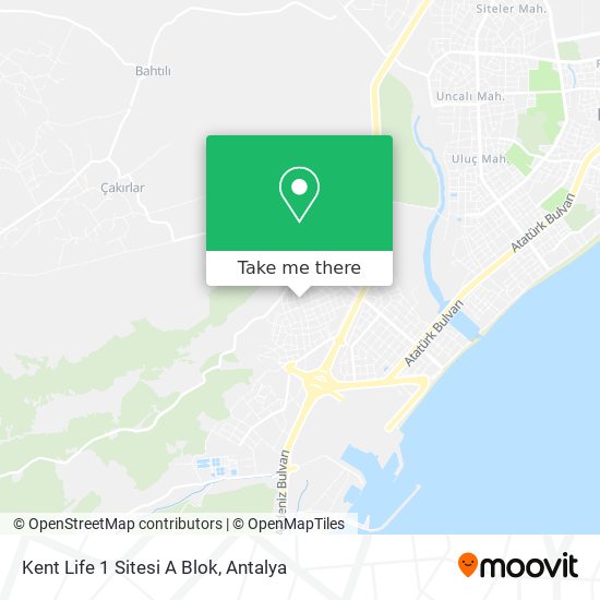 Kent Life 1 Sitesi A Blok map