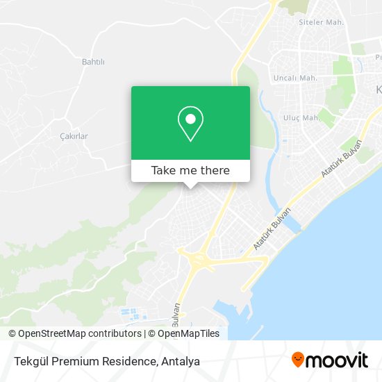 Tekgül Premium Residence map