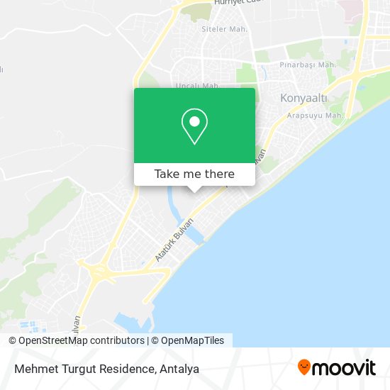 Mehmet Turgut Residence map
