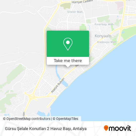 Gürsu Şelale Konutları 2 Havuz Başı map
