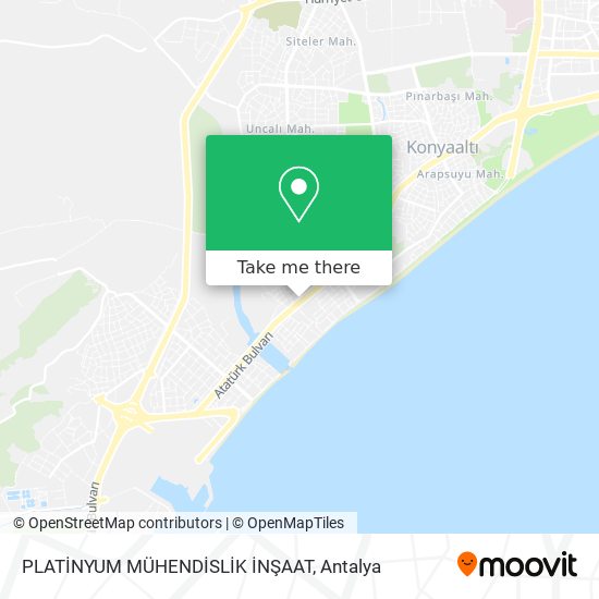 PLATİNYUM MÜHENDİSLİK İNŞAAT map