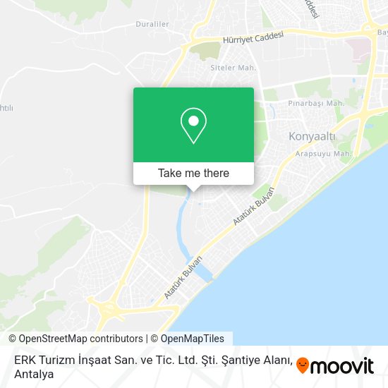 ERK Turizm İnşaat San. ve Tic. Ltd. Şti. Şantiye Alanı map