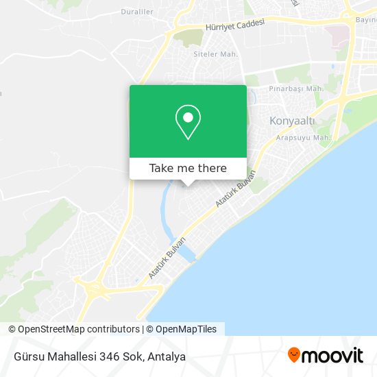 Gürsu Mahallesi 346 Sok map