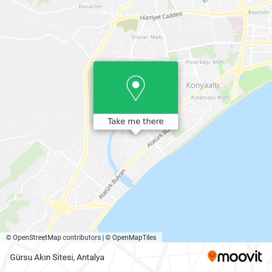 Gürsu Akın Sitesi map