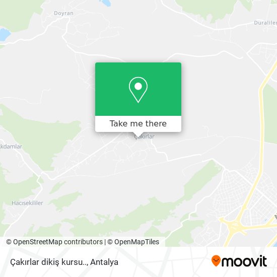 Çakırlar dikiş kursu.. map