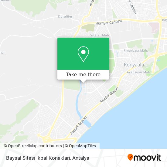 Baysal Sitesi ikbal Konaklari map