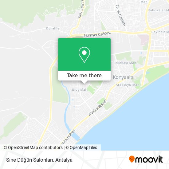 Sine Düğün Salonları map