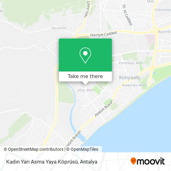 Kadın Yarı Asma Yaya Köprüsü map