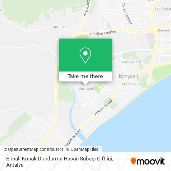 Elmalı Konak Dondurma Hasan Subaşı Çiftligi map