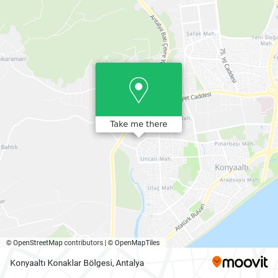 Konyaaltı Konaklar Bölgesi map