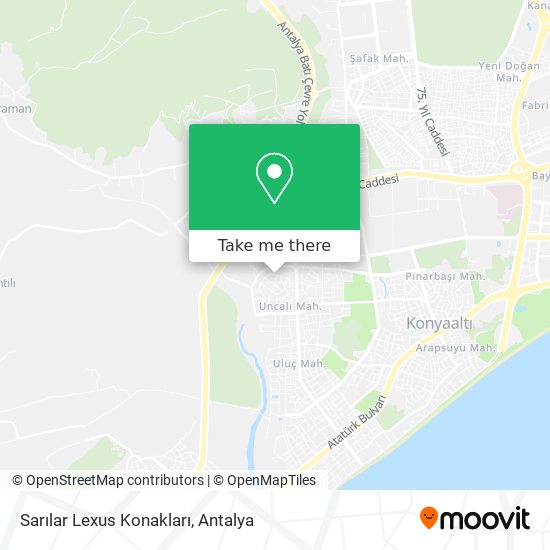 Sarılar Lexus Konakları map