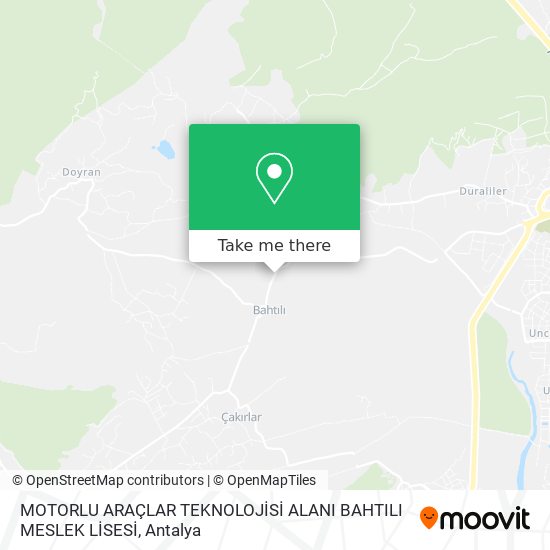 MOTORLU ARAÇLAR TEKNOLOJİSİ ALANI BAHTILI MESLEK LİSESİ map