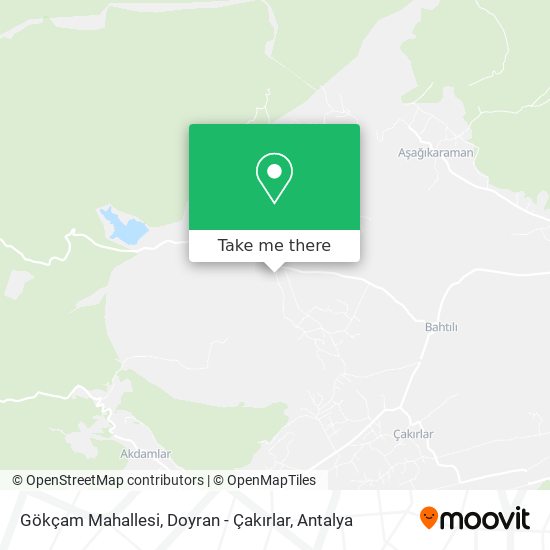 Gökçam Mahallesi, Doyran - Çakırlar map