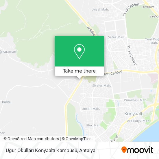 Uğur Okulları Konyaaltı Kampüsü map