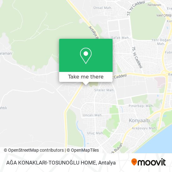 AĞA KONAKLARI-TOSUNOĞLU HOME map