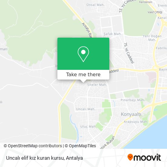 Uncalı elif kız kuran kursu map