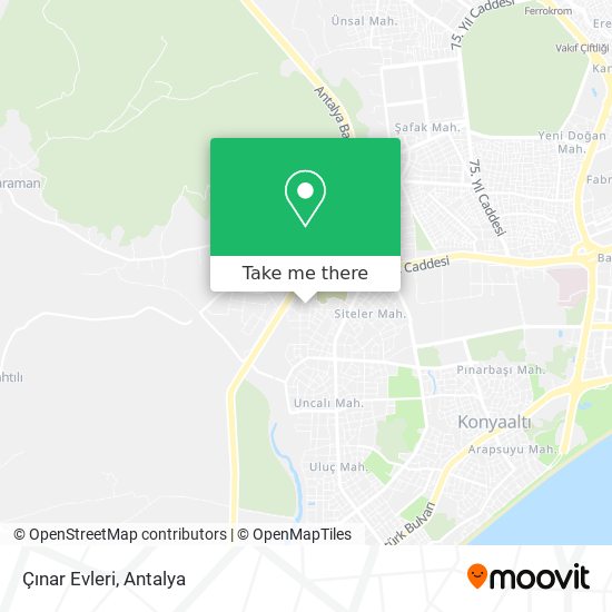 Çınar Evleri map