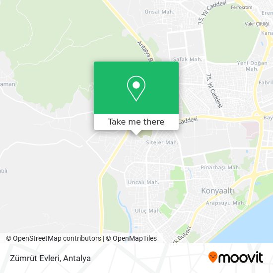 Zümrüt Evleri map