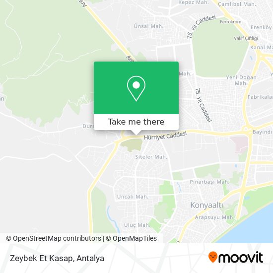 Zeybek Et Kasap map