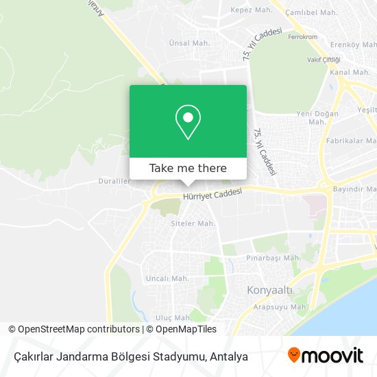 Çakırlar Jandarma Bölgesi Stadyumu map