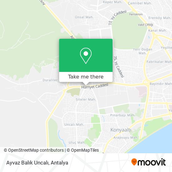 Ayvaz Balık Uncalı map