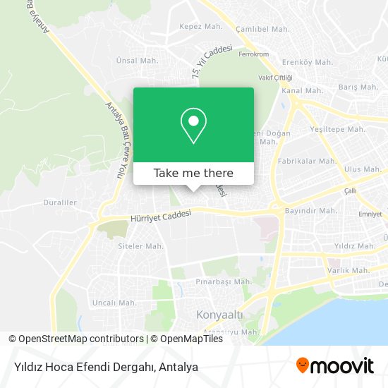Yıldız Hoca Efendi Dergahı map