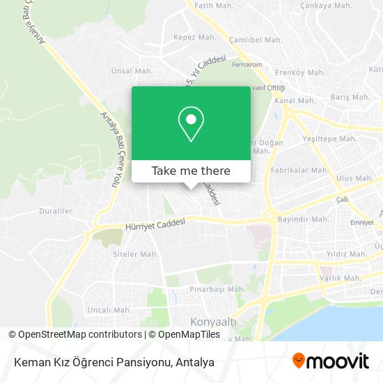 Keman Kız Öğrenci Pansiyonu map