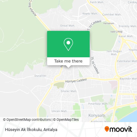 Hüseyin Ak İlkokulu map