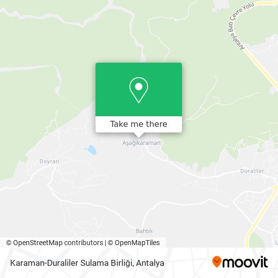 Karaman-Duraliler Sulama Birliği map