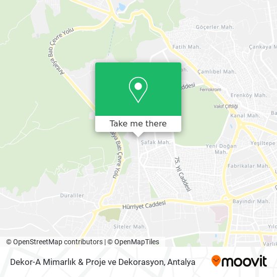 Dekor-A Mimarlık & Proje ve Dekorasyon map