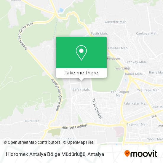 Hidromek Antalya Bölge Müdürlüğü map