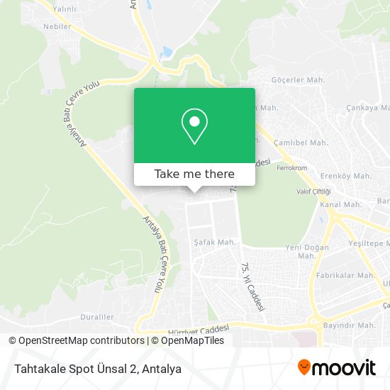 Tahtakale Spot Ünsal 2 map