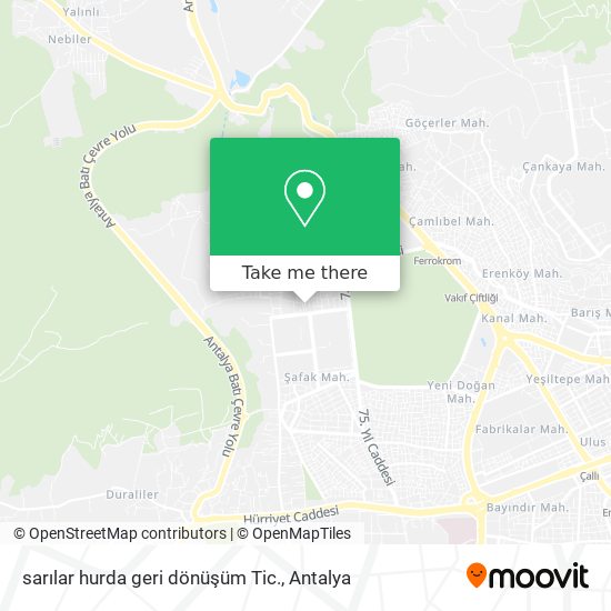 sarılar hurda geri dönüşüm Tic. map