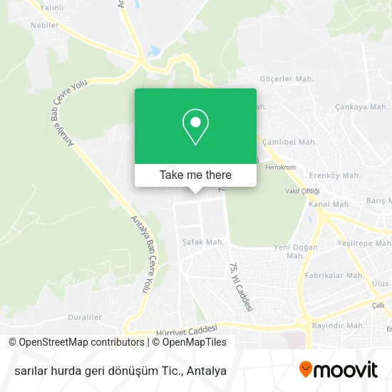 sarılar hurda geri dönüşüm Tic. map