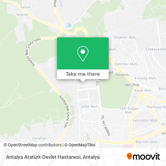 Antalya Atatürk Devlet Hastanesi map