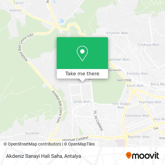 Akdeniz Sanayi Hali Saha map