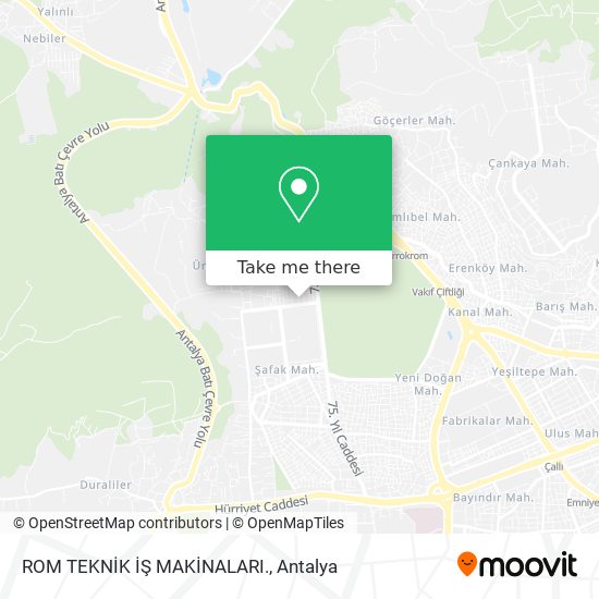 ROM TEKNİK İŞ MAKİNALARI. map