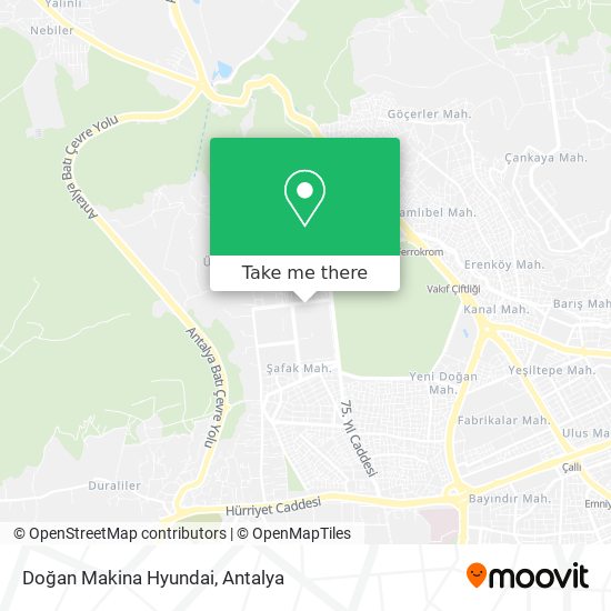 Doğan Makina Hyundai map