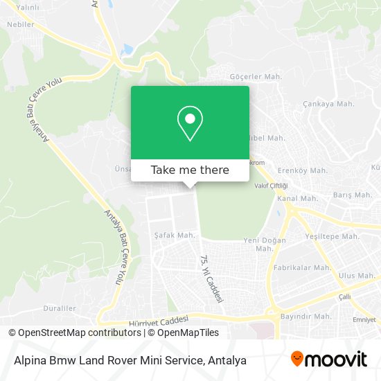 Alpina Bmw Land Rover Mini Service map