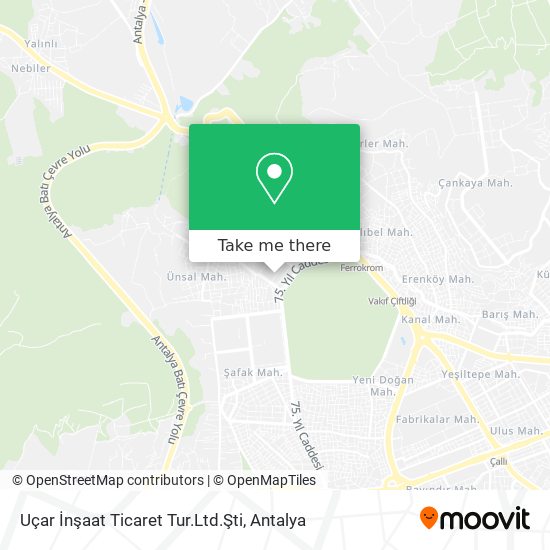Uçar İnşaat Ticaret Tur.Ltd.Şti map