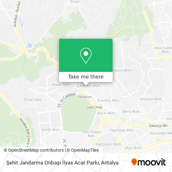 Şehit Jandarma Onbaşı İlyas Acar Parkı map