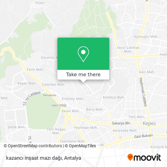 kazancı inşaat mazı dağı map