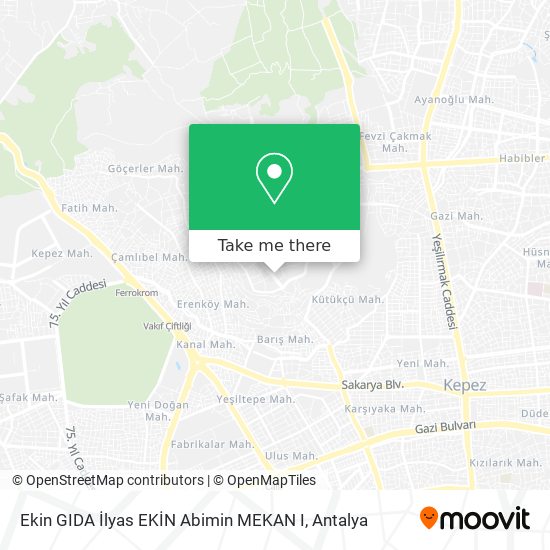 Ekin GIDA İlyas EKİN Abimin MEKAN I map